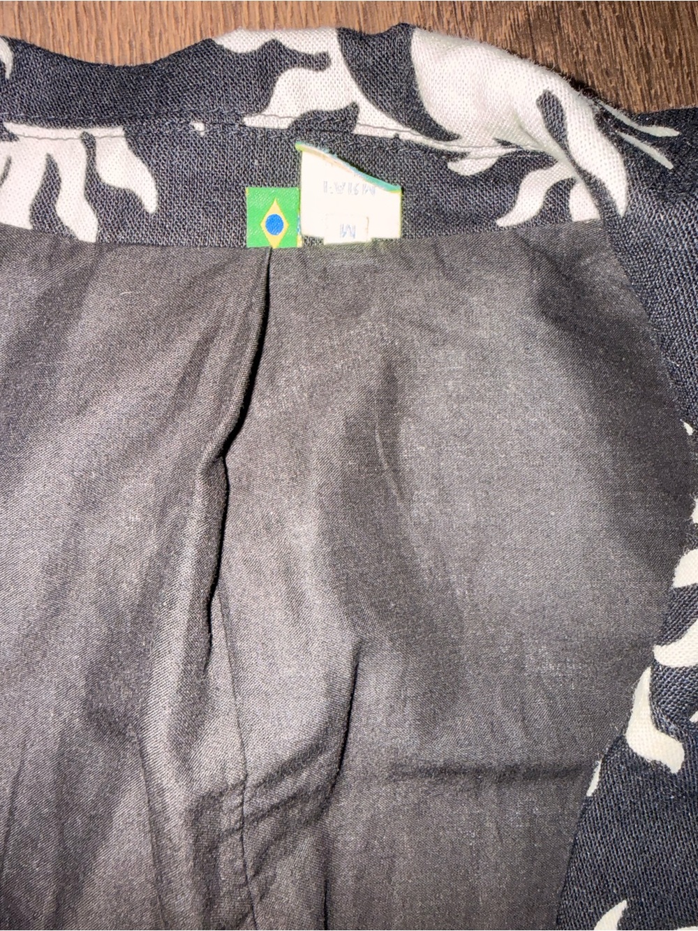 FARM Rio Black Blazer with White Sunburst Motif - Picture 9 of 9